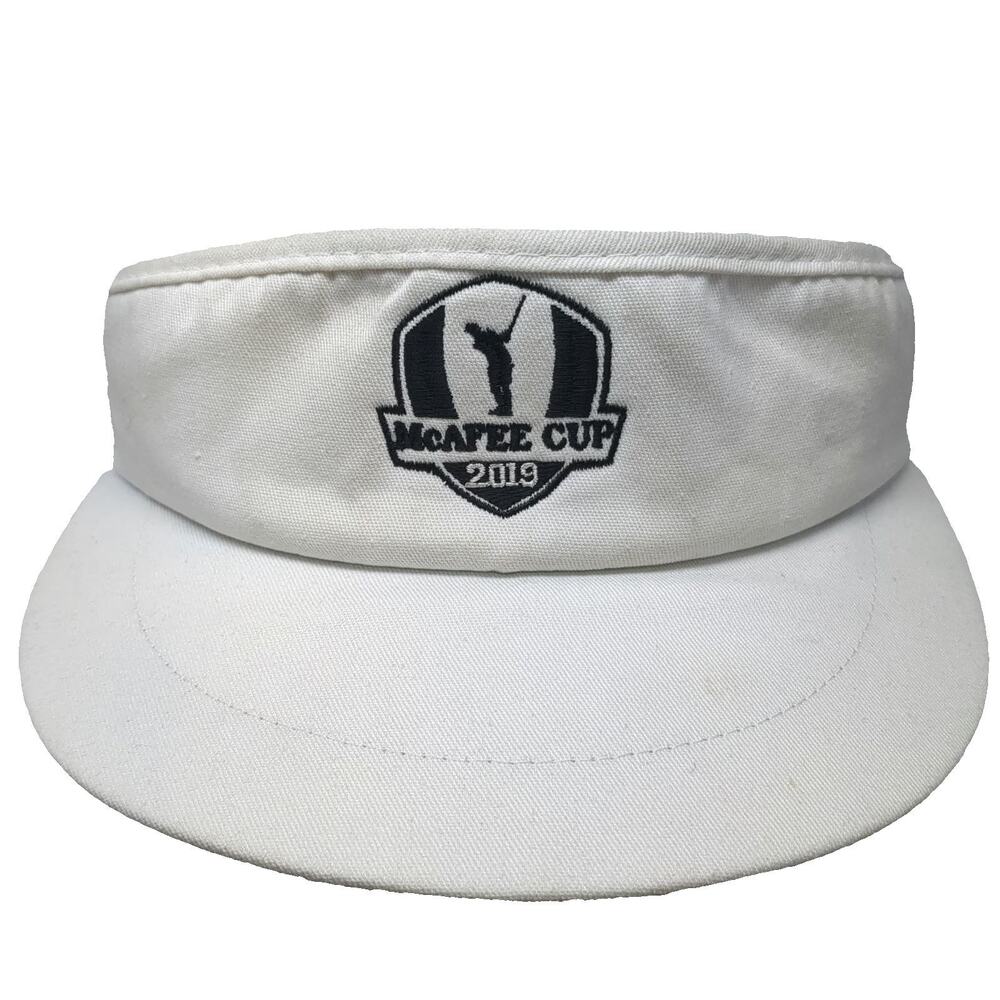 Imperial Visor White One Size McAfee Cup 2019 Golf Strapback Made in USA Hat